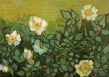  sauvages Peintre - Roses sauvages Vincent van Gogh Fleurs impressionnistes